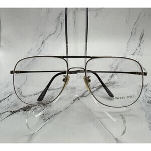 Vintage Sol-Optics Sheffield 1 Men's Aviator Frames- New Old Stock- 56-18-140